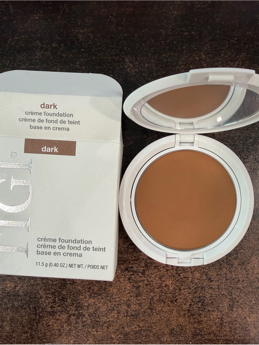 TIGI Crème Foundation Compact — Dark Brown